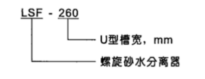 LSF型螺旋砂水分离器(图1)